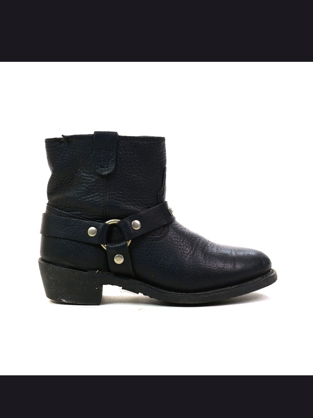 Harley-Davidson Black Leather Harness Bootie